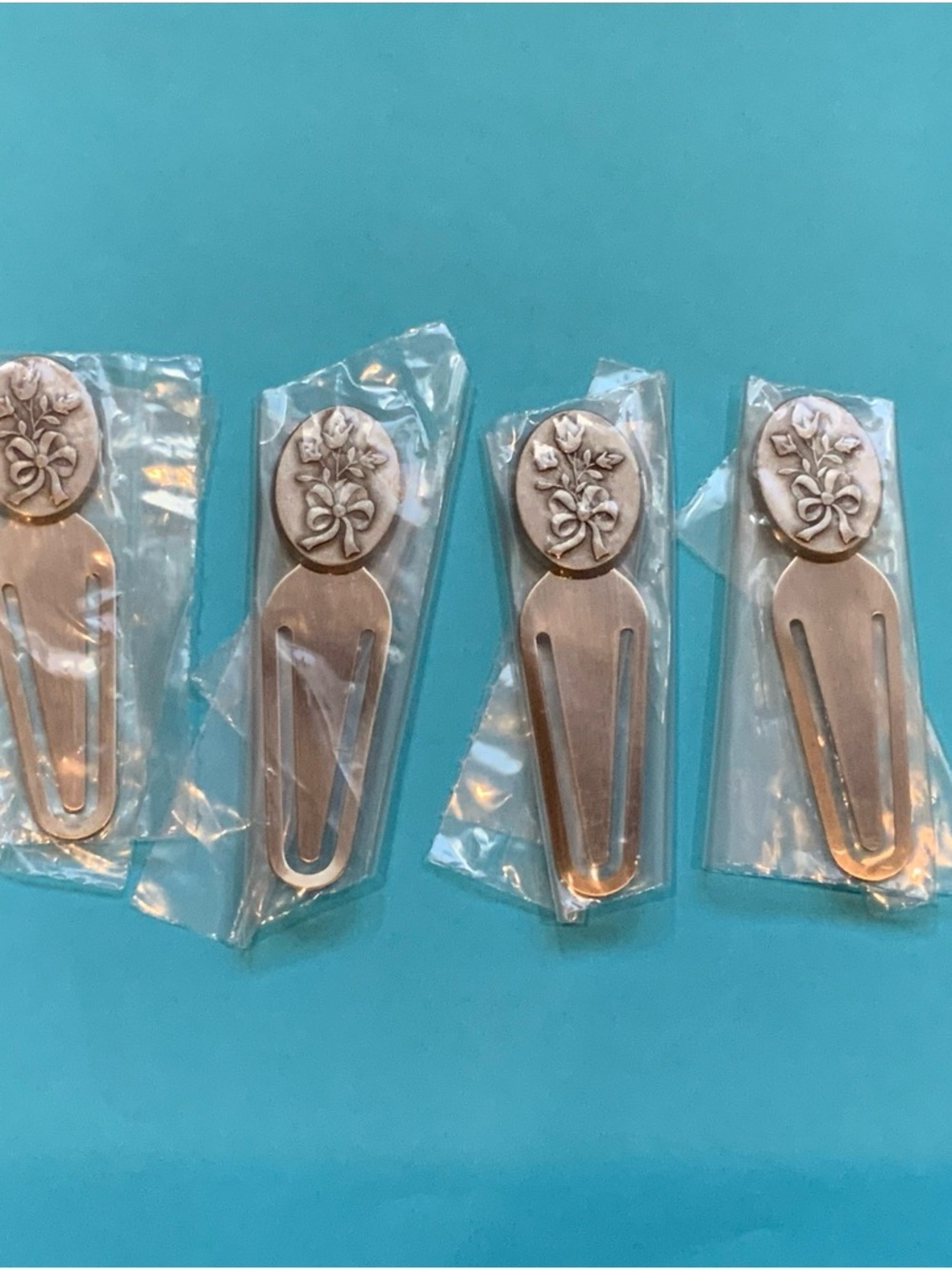 Lot Of 4 Longaberger Pewter Horizon Of Hope Bookmark  Item # 80123